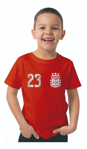 Remera Niño E. Dibu Martinez 23 Seleccion Afa Futbol 4