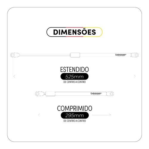 Imagem 3 de 4 de Par Amortecedor Tampa Traseira Mitsubishi Outlander 2014....