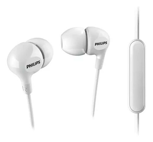 Auricular Philips She-3555 Man Lib Microfono Control Blanco