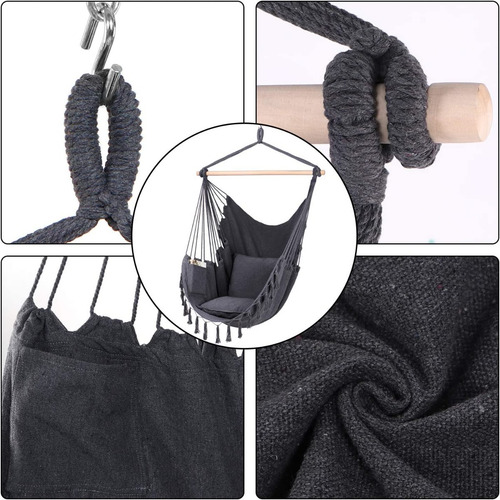 Y- Stop - Silla Hamaca Colgante Tipo Columpio Con Cuerdas