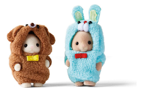Calico Critters Costume Cuties - Bunny & Puppy, Juego De Edi