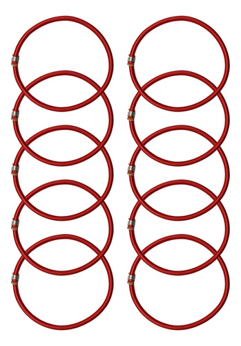 10x Cuerda Elástica De Trampolín 8mm Correas De Rojo