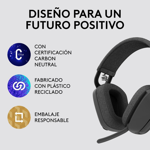 Imagen 9 de 10 de Audifono Bluetooth Logitech Zone Vibe 100 Grafito- Revogames