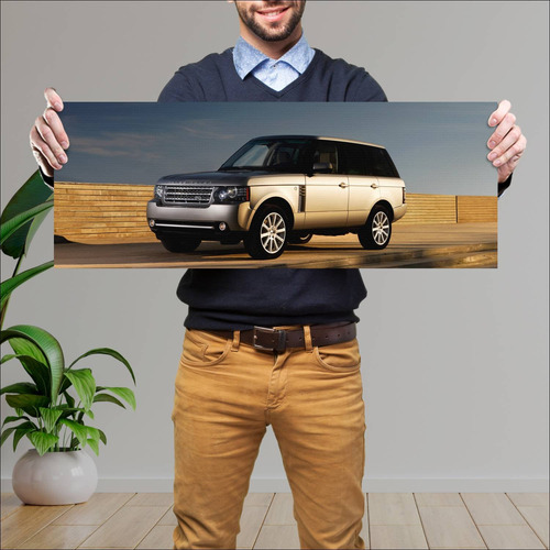 Cuadro 30x80cm Auto 2009 Range Rover Autobiograp 75