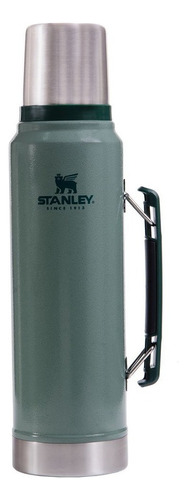 Termo Stanley Clásico 1 litro de acero inoxidable hammertone green