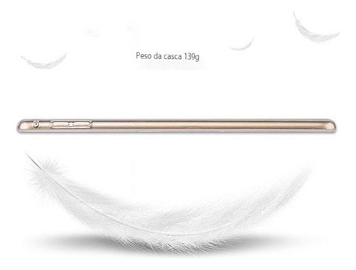 Capa Transparente Tpu Simples Para iPad 9ª/8ª/7ª Geração Cor Branco Transparente (tpu Altamente Transparente)