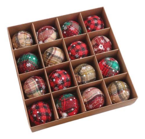 Conjunto De Adornos Navideños Para Decorar 6 Cm 12 Piezas