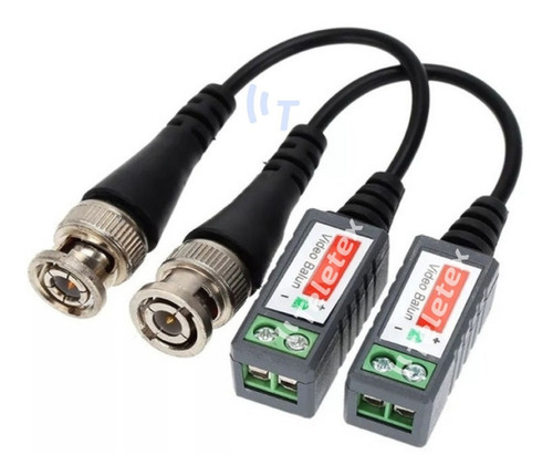 Imagen 1 de 6 de Balun Par Ahd Tvi Cvi Hd Cctv Dvr Utp Bnc Camara Seguridad