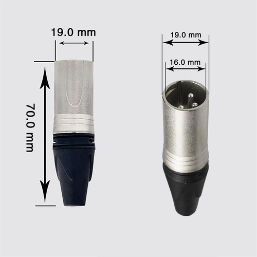 Bloqueo De Cable De Micrófono Xlr Universal De 35 Mm, Con 3