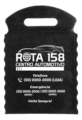 100 Lixeirinha Automotiva Com Sua Logo + Arte & Frete Grátis