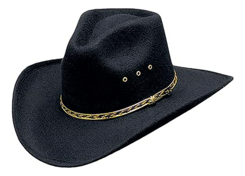 Sombrero Vaquero Estilo Occidental Negro L/xl.