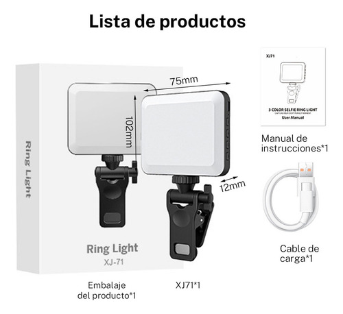 Neewer Luz Led De Video Con Clip For Teléfono Móvil