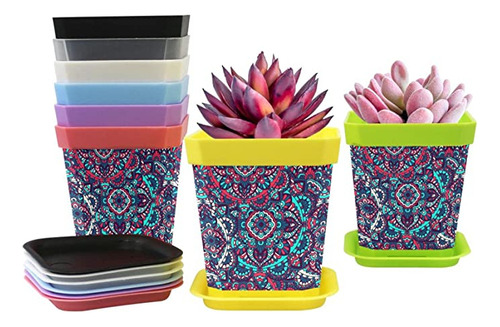 (8 Colors) Nursery Pots 8-pack Mandala Vector Ornament Ga