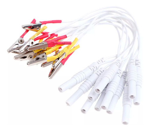 20 Electrodos Tipo Caiman Electropunción Tens/ems Fisio