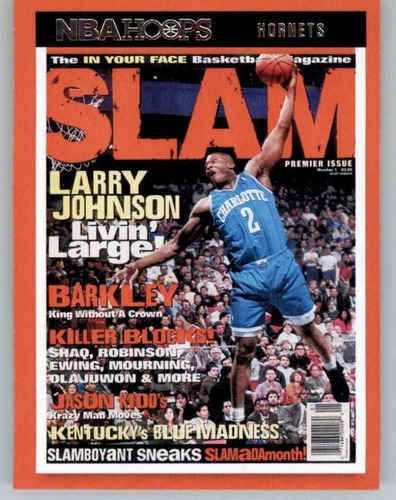 Panini Hoops Slam 1 Larry Johnson Charlotte Hornets Tarjeta 
