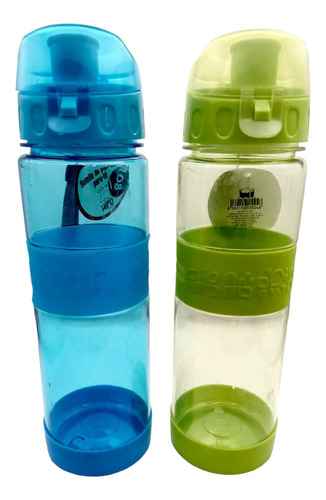 Botella Agua Duo Azul Verde 600ml