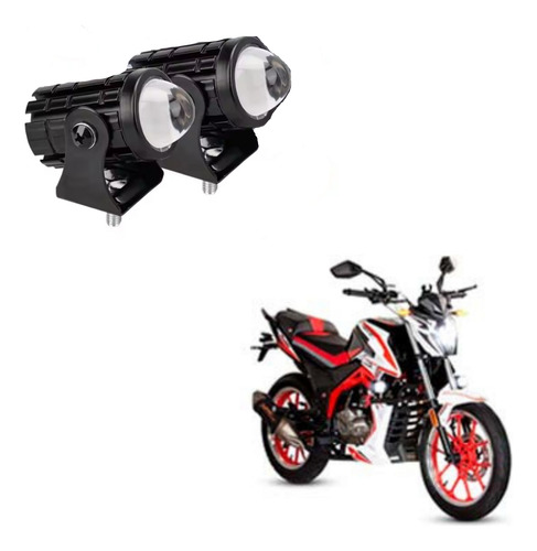 Kit Faro Led Lupa Switch Motocicleta Vento Falkon 220