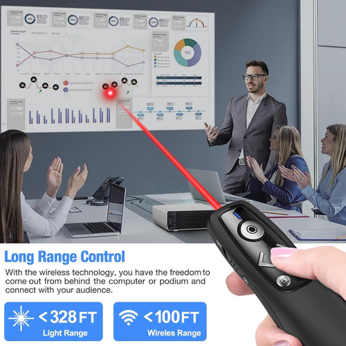 Control Remoto De Presentador Inalambrico Presentation Cl...