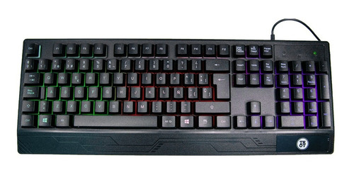 Teclado Gamer Notebook Pc Compatible Tk-t300 Con Luz Rgb