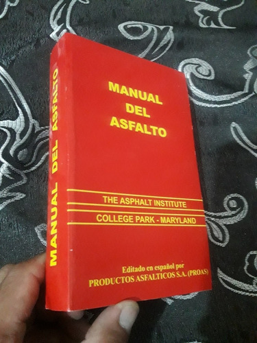 Libro Manual Del Asfalto Instituto Del Asfalto