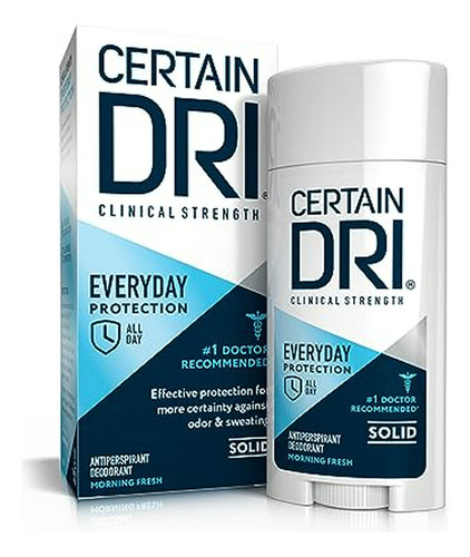 Antitranspirante Sólido Certain Dri, 2.6 Oz.