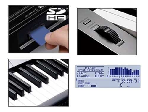 Organo Teclado Casio Ctk7200 61 Teclas Sensibles C/fuente Tm