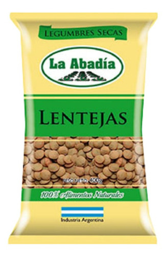 Lentejas La Abadia Paquete 400 Grs 100% Alimentos Naturales