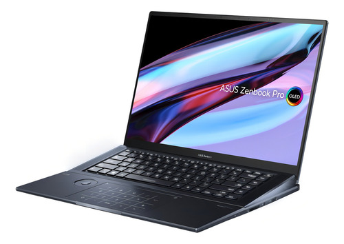 Laptop Asus Zenbook Pro 16X OLED UX7602ZM-ME027W tech black táctil Intel Core i9 12900H 32GB de RAM SSD de 1 TB, NVIDIA GeForce RTX 3060 60 Hz 3840x2400px Windows 11 Home