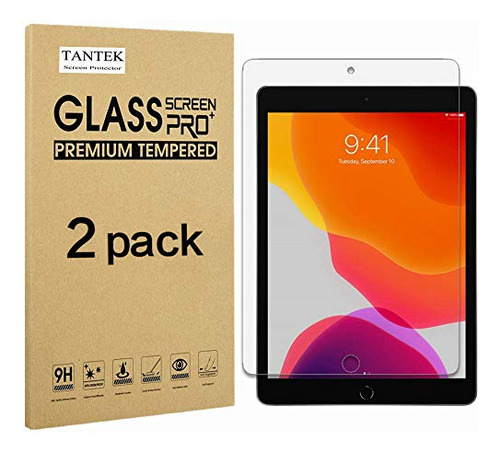 Tantek [2-pack Screen Protector For iPad 8/7 (10.2-inch, 202