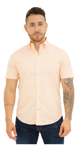 Camisa Nautica Naranja 0199ws 8cr