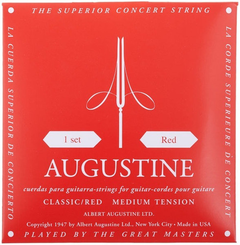 Augustine Red Encordado Guitarra Clasica Criolla T Normal