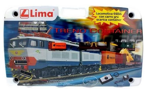 Set De Tren  656 With Gru And Container     Lima   Ho