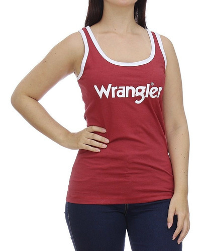 Regata Feminina Vermelha Original Wrangler 28652