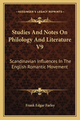 Libro Studies And Notes On Philology And Literature V9: S...