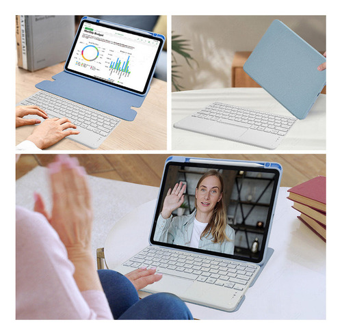 Funda Con Teclado Táctil Para iPad 10ª Generación 10.9 2022