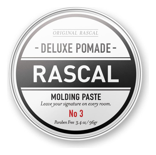 Rascal Deluxe Pomade 3 | Pasta Natural De Moldeo De Soporte