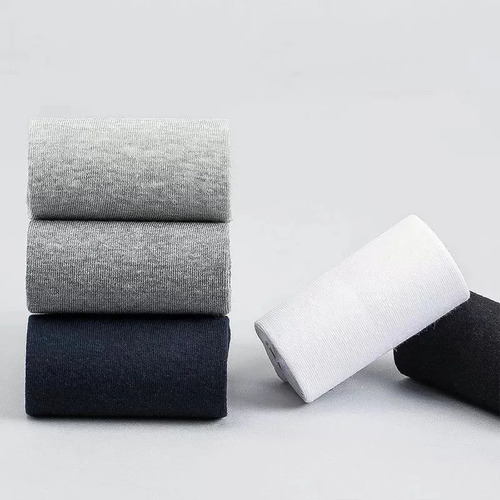 Calcetines De Longitud Media Para Hombre, 6 Unidades, De Col