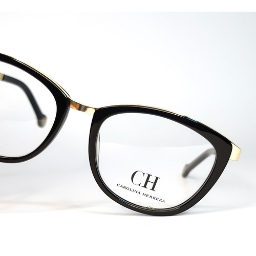 Lente Carolina Herrera Vhe092k Para Graduar Color Negro