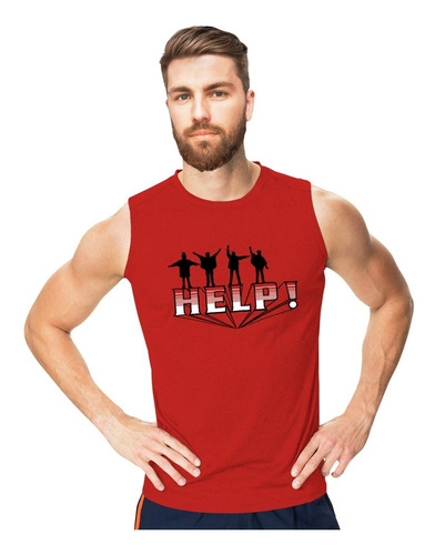 The Beatles Help Playera Sin Mangas Tank Top Gym 