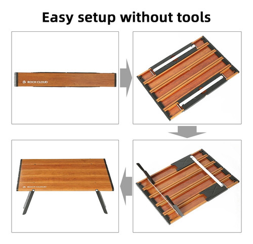Mesa De Playa Plegable Portátil De Aluminio Ultraligera