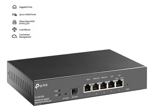 Router Balanceador Tplink Omada Sfp Gigabit Vpn 4 Ports Wan