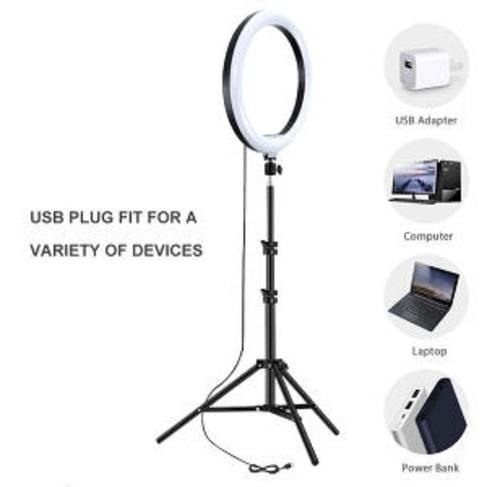 Imagen 7 de 8 de Aro Anillo Selfie Luz Led Rgb Tripode Ring Light Usb Celular
