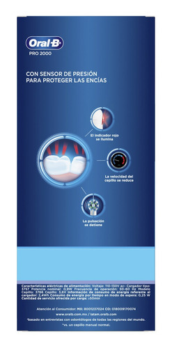 Imagen 8 de 10 de Cepillo Eléctrico Recargable Oral-b Pro 2000