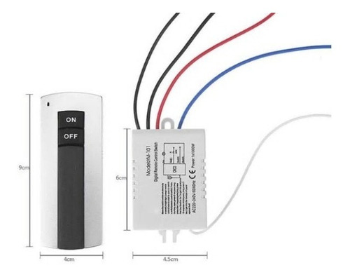 Interruptor Inalambrico De 1 Canal 110 Voltios