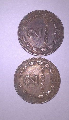 Monedas 2 Centavos Argentina 1940-1941