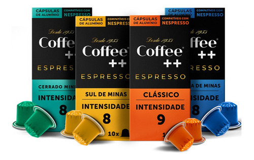 40 Cápsulas Café Especial Coffee Mais - Compatível Nespresso