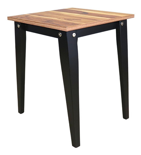 Mesa Lateral De Sala Moderna Mesita Auxiliar De Madera Alta Color Parota