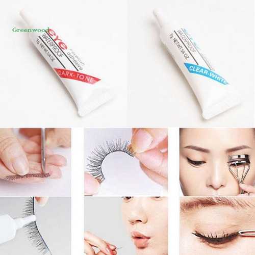 Pegamento para pestañas postizas Eye, blanco, impermeable, color blanco