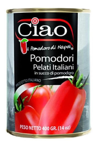 Kit 4 Molhos De Tomate Pelati Ciao Pizza Napoletana 400g