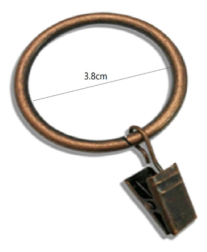Paquete De 40 Anillos Para Cortina Con Clips, Clips Para Cor